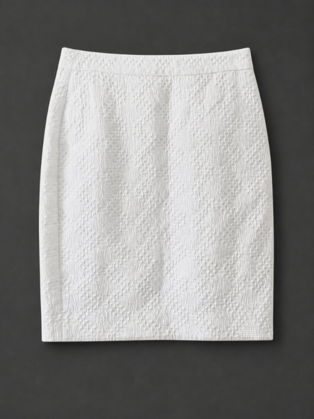 NWT Banana Republic White Textured Mini Skirt Size 2